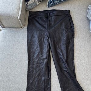 NYDJ Charcoal Snake Print Pants